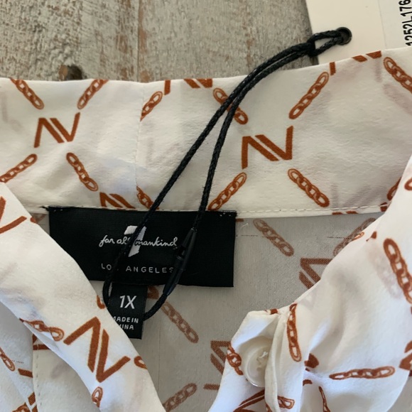 ✨ 7 For All Mankind✨Women's Tie Neck Blouse✨ - Picture 9 of 14
